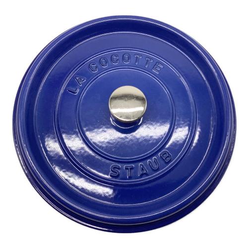 Staub (ストウブ) 両手鍋 SIZE 24cm ブルー ストウブ ピコ・ココット