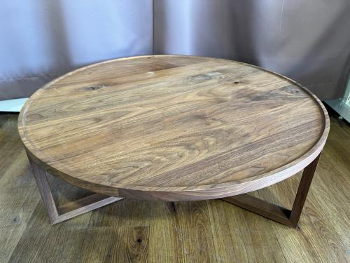ローテーブル 幅:約84㎝ ブラウン SPAGO Circle Table