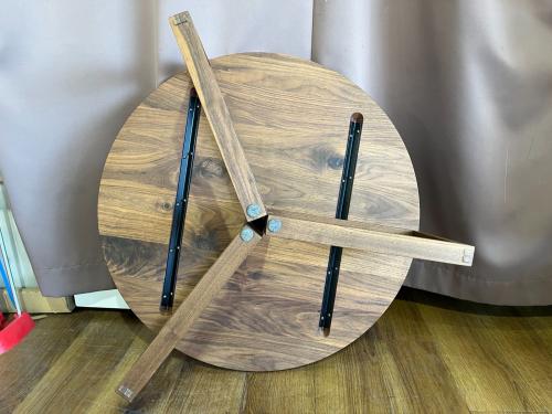 ローテーブル 幅:約84㎝ ブラウン SPAGO Circle Table
