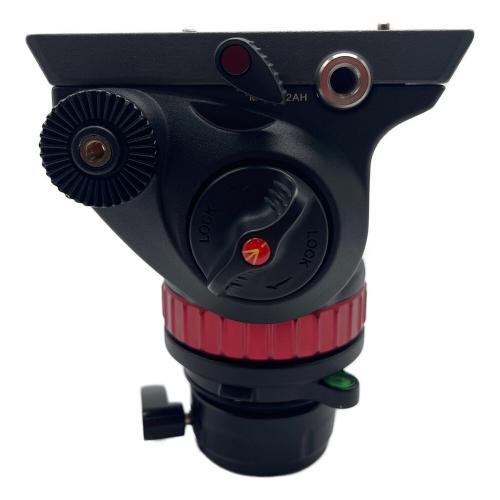 Manfrotto (マンフロット) プロフルードビデオ雲台 フラットベース MVH502AH ブラック×レッド