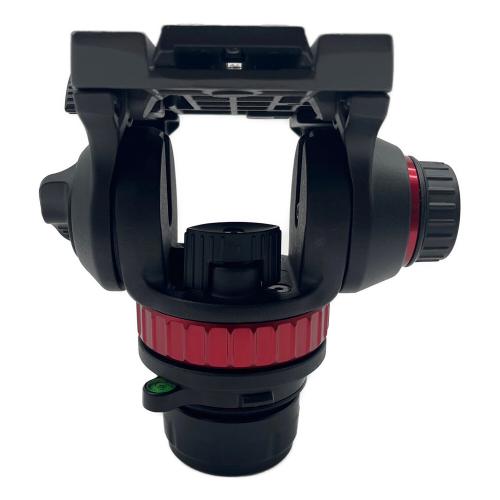 Manfrotto (マンフロット) プロフルードビデオ雲台 フラットベース MVH502AH ブラック×レッド