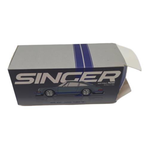 POP RACE (ポップレース) Singer 911-964 Grey/Blus ミニカー シルバーブルー・ 1/64