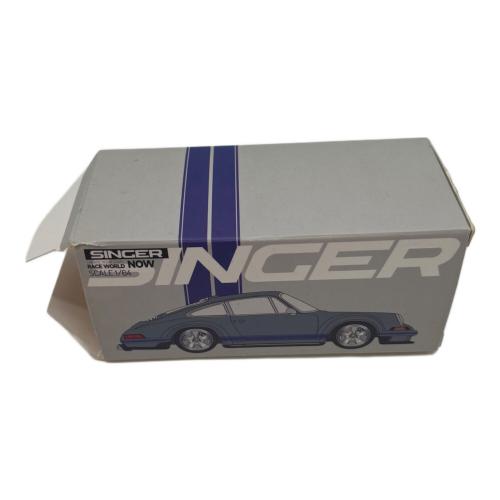 POP RACE (ポップレース) Singer 911-964 Grey/Blus ミニカー シルバーブルー・ 1/64
