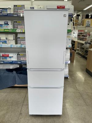 SHARP (シャープ) 3ドア冷蔵庫 SJ-PW37R-W 2026年製 374L