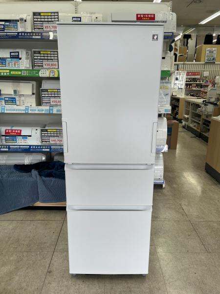 374Lシャープ 1年使用 冷蔵庫 SHARP (シャープ) 3ドア冷蔵庫 SJ-PW37R