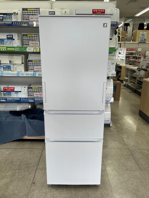 SHARP (シャープ) 3ドア冷蔵庫 SJ-PW37R-W 2026年製 374L