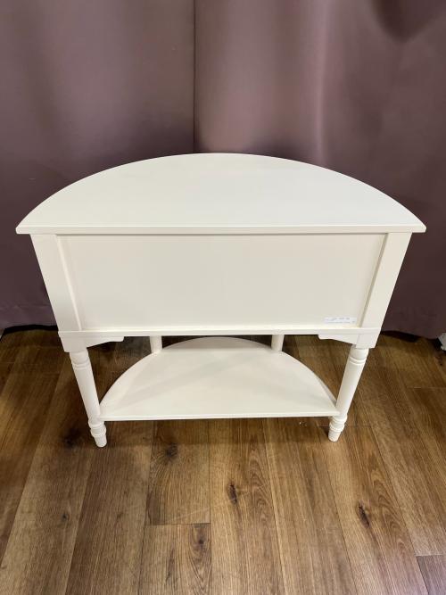LAURA ASHLEY (ローラ アシュレイ) コンソールテーブル ホワイト Half moon