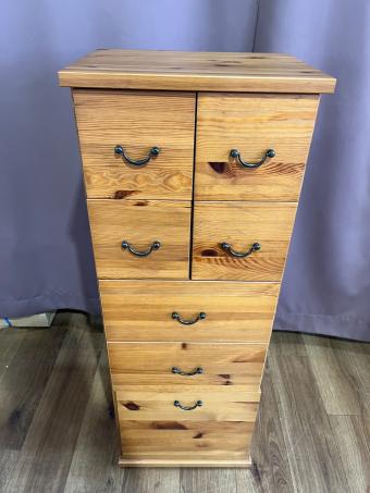 IKEA (イケア) 5段チェスト 廃盤品 幅:約40㎝ ブラウン LEKSVIK