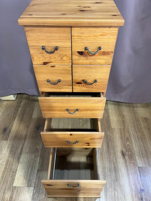 IKEA (イケア) 5段チェスト 廃盤品 幅:約40㎝ ブラウン LEKSVIK