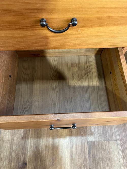 IKEA (イケア) 5段チェスト 廃盤品 幅:約40㎝ ブラウン LEKSVIK