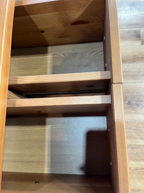 IKEA (イケア) 5段チェスト 廃盤品 幅:約40㎝ ブラウン LEKSVIK