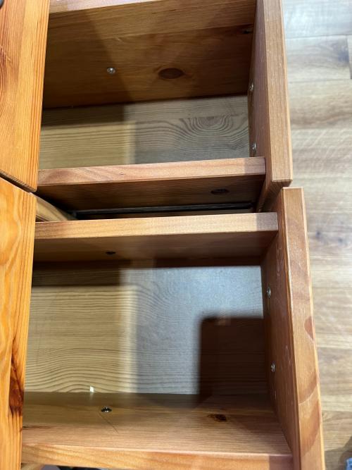 IKEA (イケア) 5段チェスト 廃盤品 幅:約40㎝ ブラウン LEKSVIK