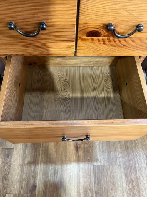 IKEA (イケア) 5段チェスト 廃盤品 幅:約40㎝ ブラウン LEKSVIK