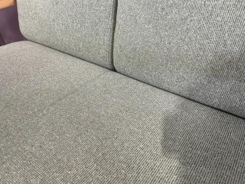 浜本工芸 (ハマモトコウゲイ) 2人掛けソファー L-3900 幅:約117㎝ ナチュラル×グリーン　オーク材