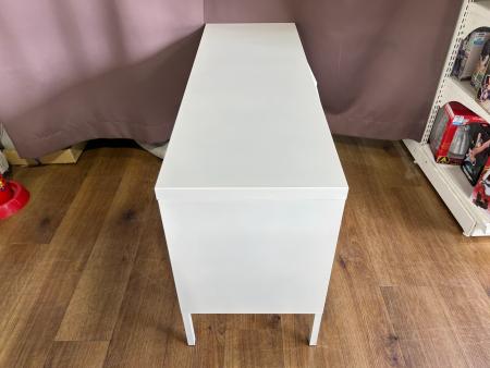 直接可 IKEA PS キャビネット ホワイト 鍵付き IKEA (イケア) キャビネット 鍵付き・棚板1枚欠品 ホワイト PS