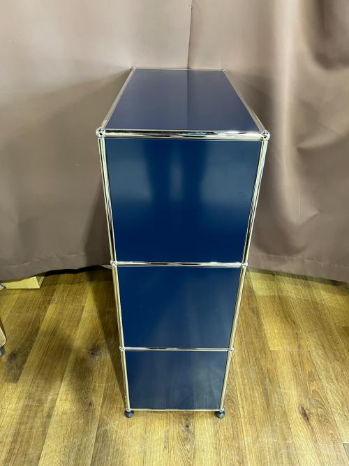 USM Haller (ユーエスエムハラー) キャビネット 77×37×110 ネイビー