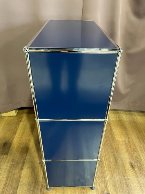 USM Haller (ユーエスエムハラー) キャビネット 77×37×110 ネイビー
