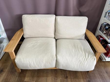 無印良品 (ムジルシリョウヒン) 2人掛けソファー アイボリー フェザー