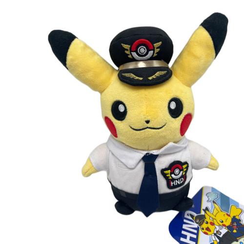 Pokemon Center (ポケモンセンター) パイロットとピカチュウ ヌイグルミ 羽田空港ver.