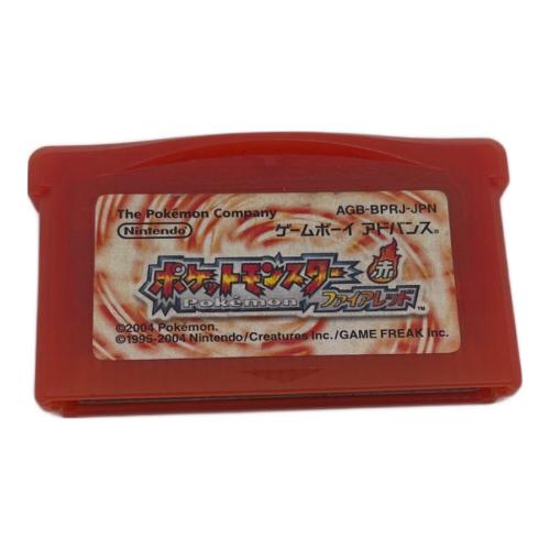Nintendo (ニンテンドウ) ポケットモンスターファイアレッド ゲームボーイアドバンス用ソフト CERO A (全年齢対象)