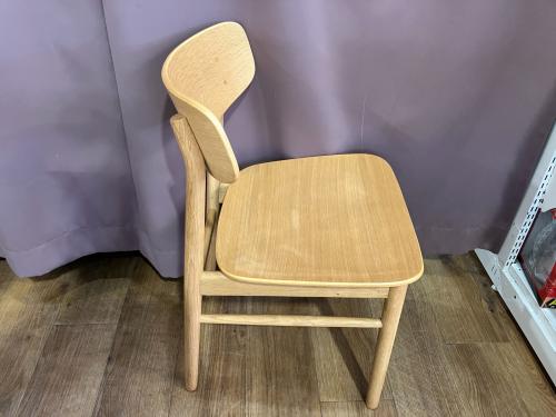 無印良品 (ムジルシリョウヒン) ダイニング5点セット ラウンジチェア4脚 幅:約140㎝ ナチュラル