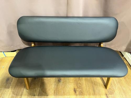 ニトリ ベンチダイニング４点セット WN-MBR 幅:約160㎝ ブラウン×ブラック リラックス
