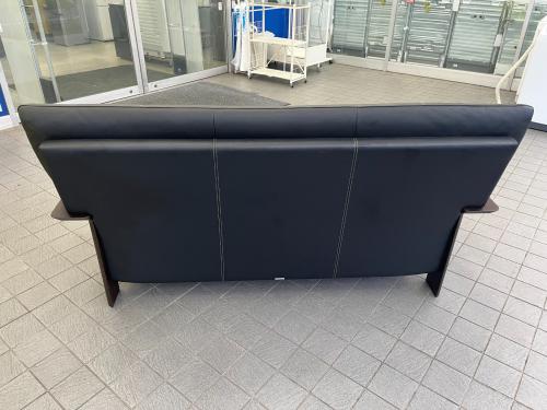 karimoku (カリモク) 3人掛けソファー W15003FKG ダンテ 幅:約180㎝ ブラック×ブラウン Chitano