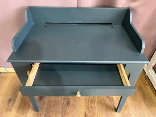 IKEA (イケア) ライティングデスク 廃盤品 ダークブルーグリーン LOMMARP