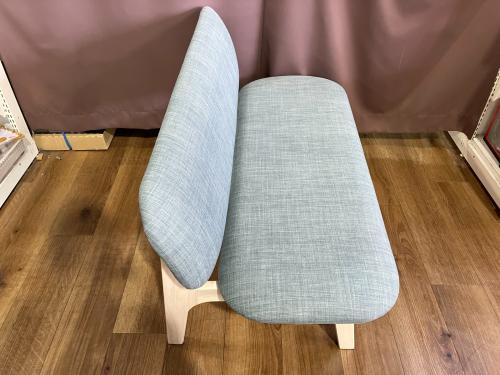 ニトリ ベンチダイニング3点セット 旧モデル 幅:約120㎝ ナチュラル×グレー×レッド リラックスワイド