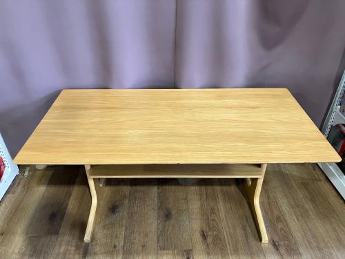 無印良品 (ムジルシリョウヒン) ベンチダイニング5点セット ナチュラル×ネイビー リビングでもダイニングでもつかえる