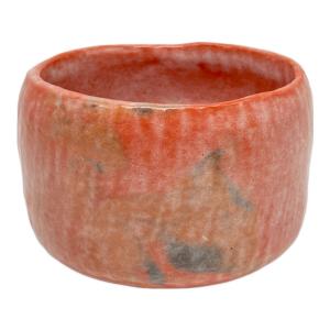 抹茶茶碗 赤楽茶碗 銘「洗心」
