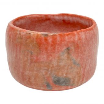 抹茶茶碗 赤楽茶碗 銘「洗心」