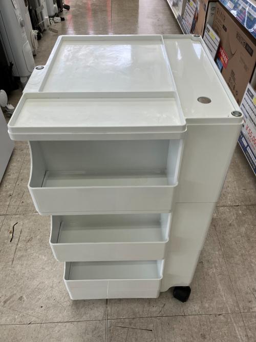 B-LINE (ビーライン) ワゴン 430mm×420mm×740mm ホワイト ボビー