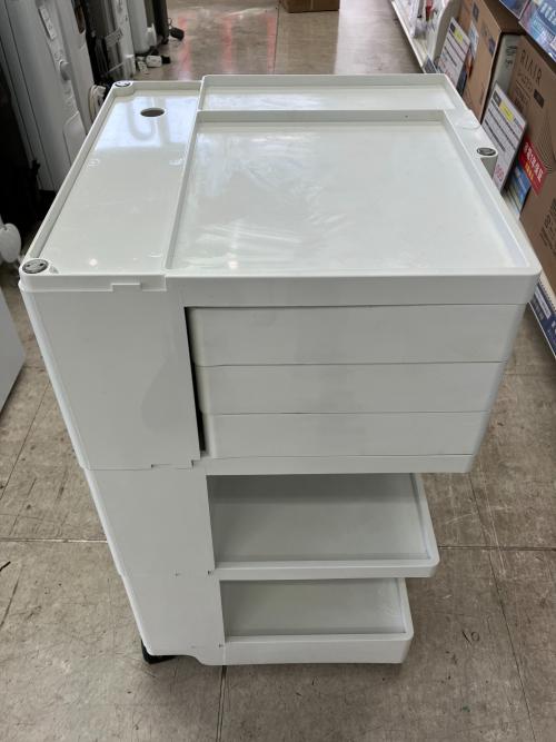 B-LINE (ビーライン) ワゴン 430mm×420mm×740mm ホワイト ボビー