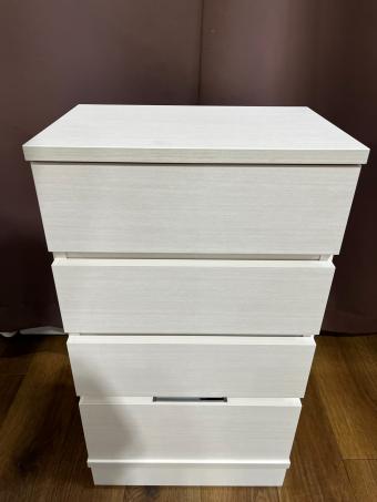 日本家具産業 4段チェスト CSP-SH-30-81-WS ホワイト