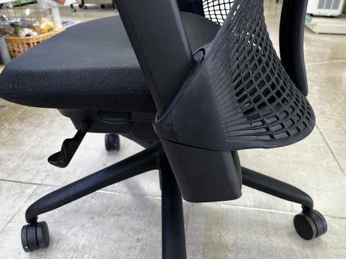 Herman Miller (ハーマンミラー) ワークチェアー ハイトアジャスダブルアーム/ランバーサポート無し ブラック セイルチェア