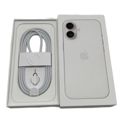 Apple (アップル) iPhone16 128GB ホワイト バッテリー：100％