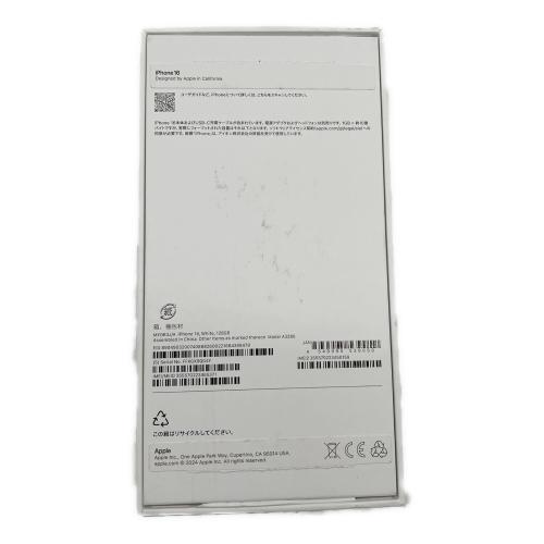 Apple (アップル) iPhone16 128GB ホワイト バッテリー：100％