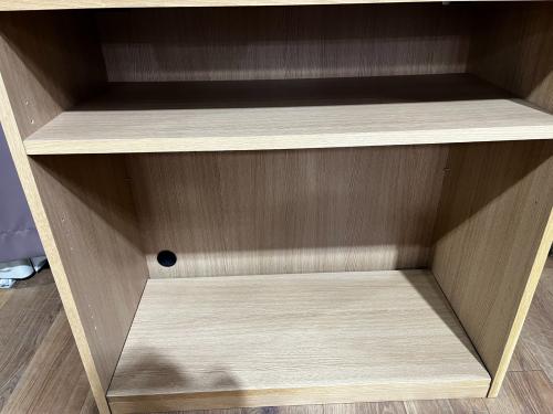 無印良品 (ムジルシリョウヒン) 木製シェルフ 幅:約88㎝ ナチュラル　	オーク材