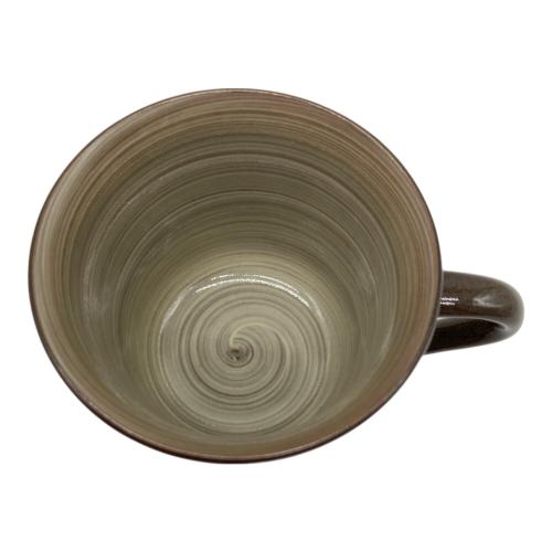 コーヒーカップ&ソーサー 十三代 横石臥牛 横石次郎 朝顔型珈琲碗皿「鷺草」