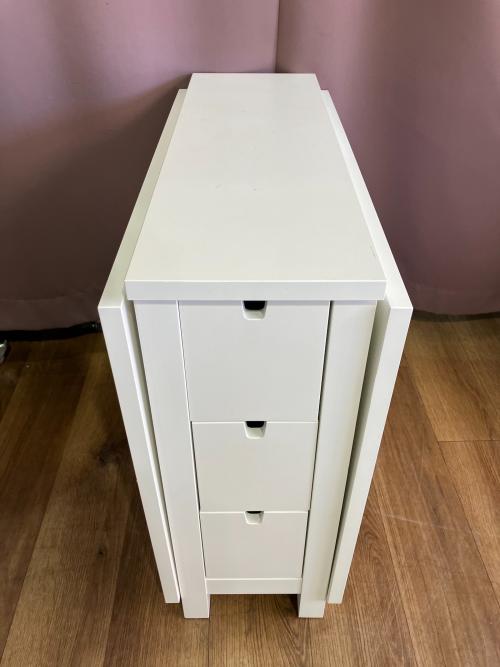 IKEA (イケア) 折りたたみテーブル ゲートレッグテーブル ホワイト NORDEN