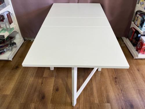IKEA (イケア) 折りたたみテーブル ゲートレッグテーブル ホワイト NORDEN