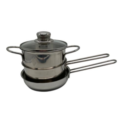 Fissler (フィスラー) スナッキーセット ドイツ高級ブランド・GERMANY刻印・IH対応 シルバー