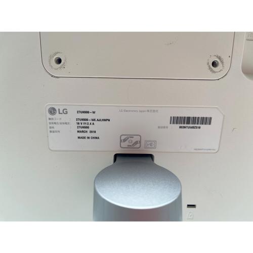 LG (エルジー) 4K液晶モニター 27UK600-W