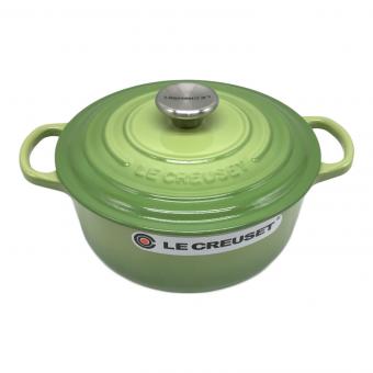 LE CREUSET (ルクルーゼ) 両手鍋 20cm グリーン ココット・ロンド