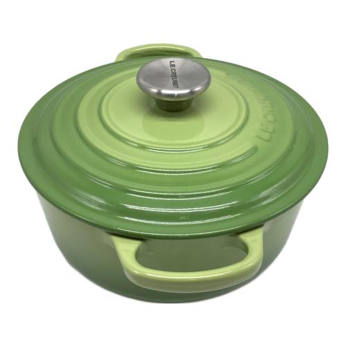 LE CREUSET (ルクルーゼ) 両手鍋 20cm グリーン ココット・ロンド
