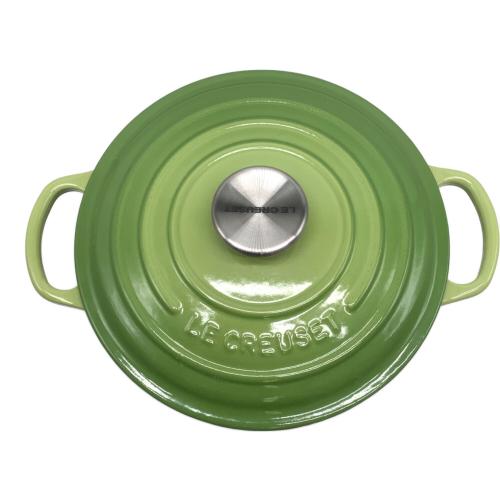 LE CREUSET (ルクルーゼ) 両手鍋 20cm グリーン ココット・ロンド