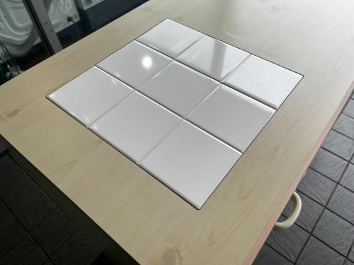大川家具 (オオカワカグ) キッチンカウンター フレンチカントリー 幅:約114㎝ ベージュ×ホワイト エコル