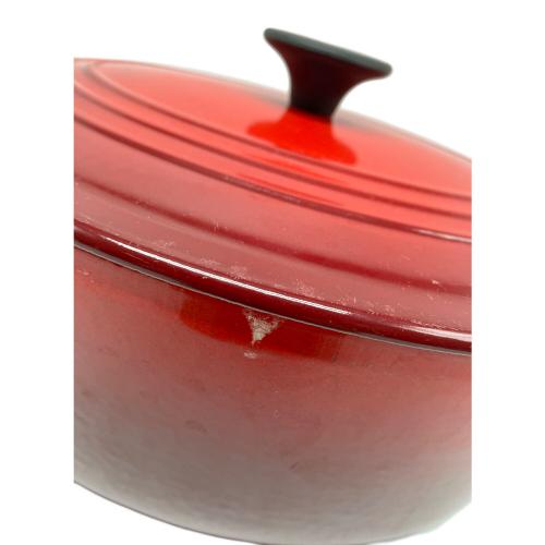 LE CREUSET (ルクルーゼ) 両手鍋 ココット・オーバル レッド