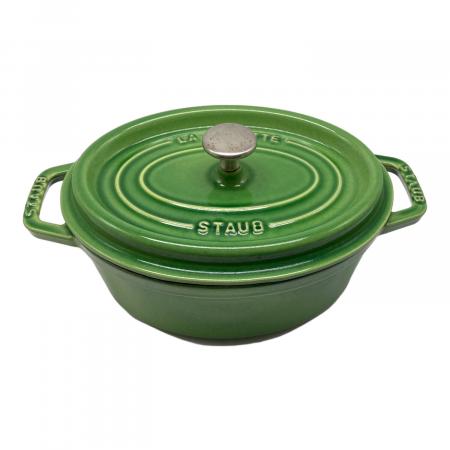 Staub (ストウブ) ピコ・ココット・オーバル グリーン 23cm
